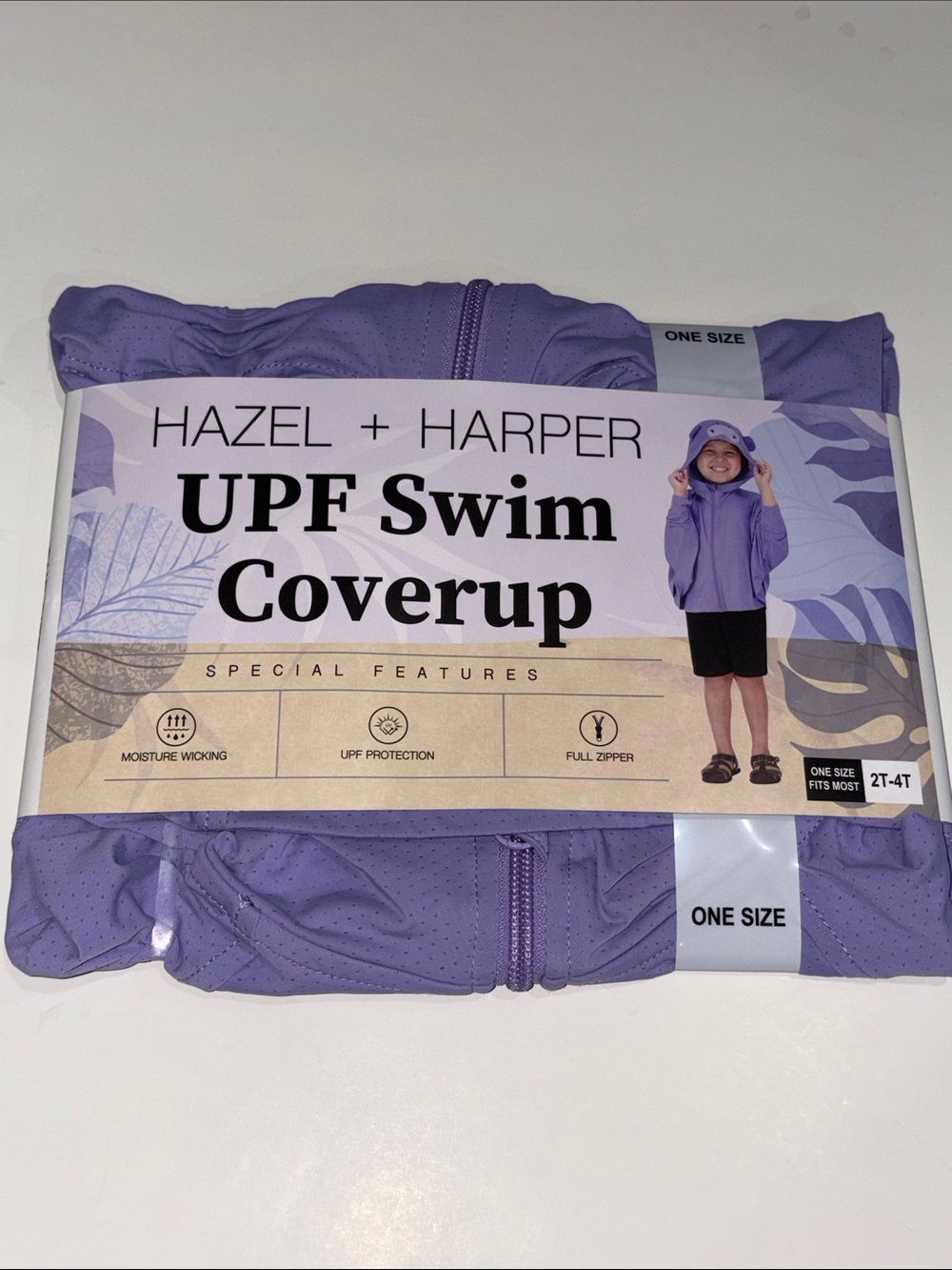 Purple UPF Swim Coverup - Kids